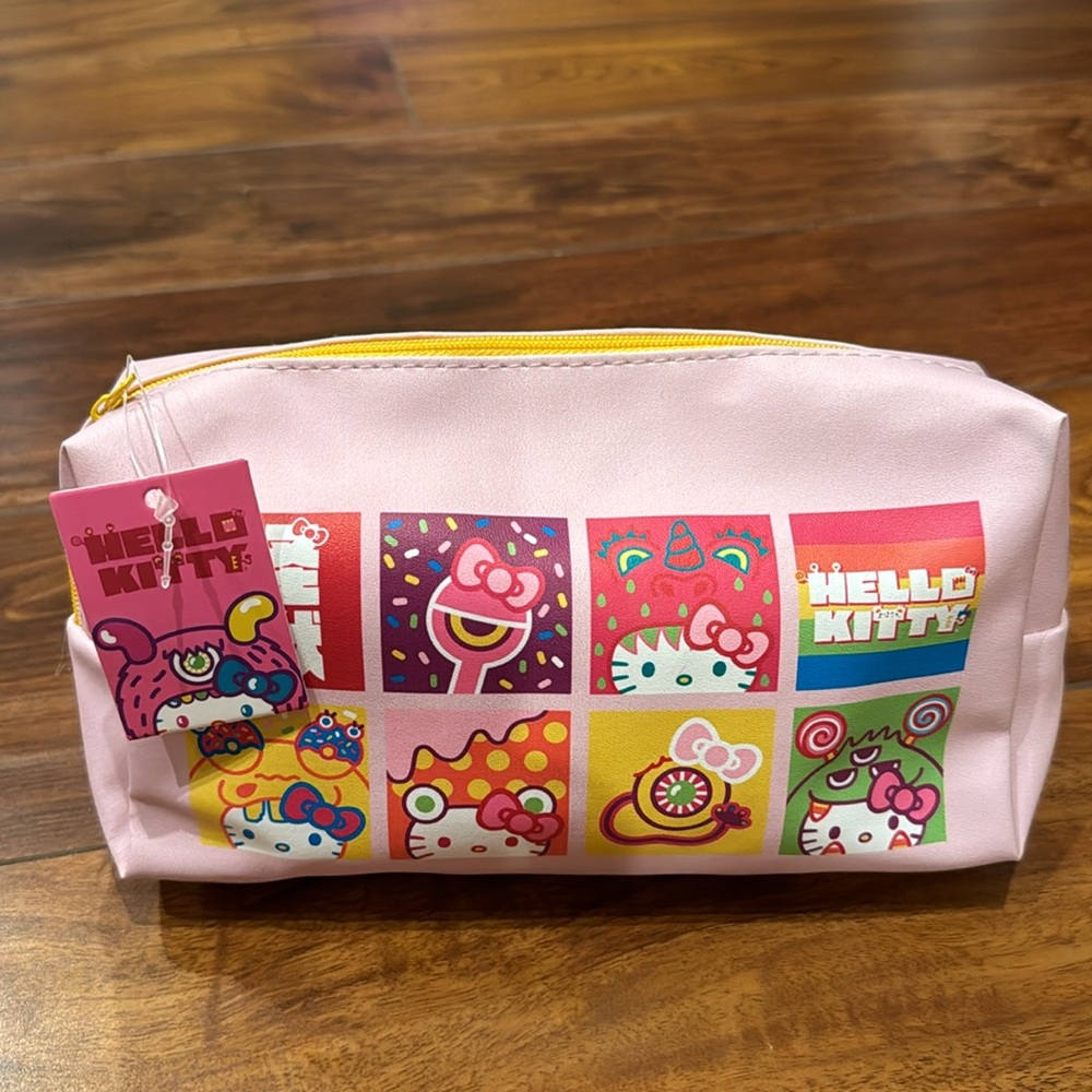 New Hello Kitty Monster Makeup Bag, Pencil Case, NWT